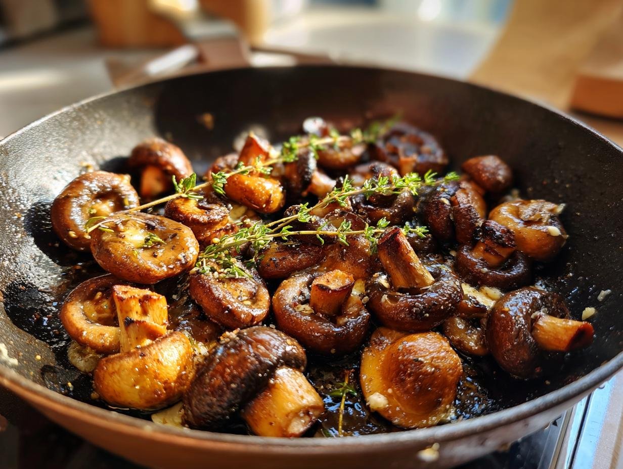 Gebratene Pilze: 15 Min. Genuss mit Camembert