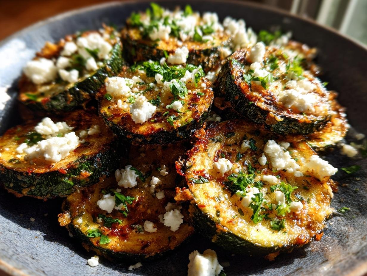 Gebratene Zucchini mit Feta: Schneller Genuss