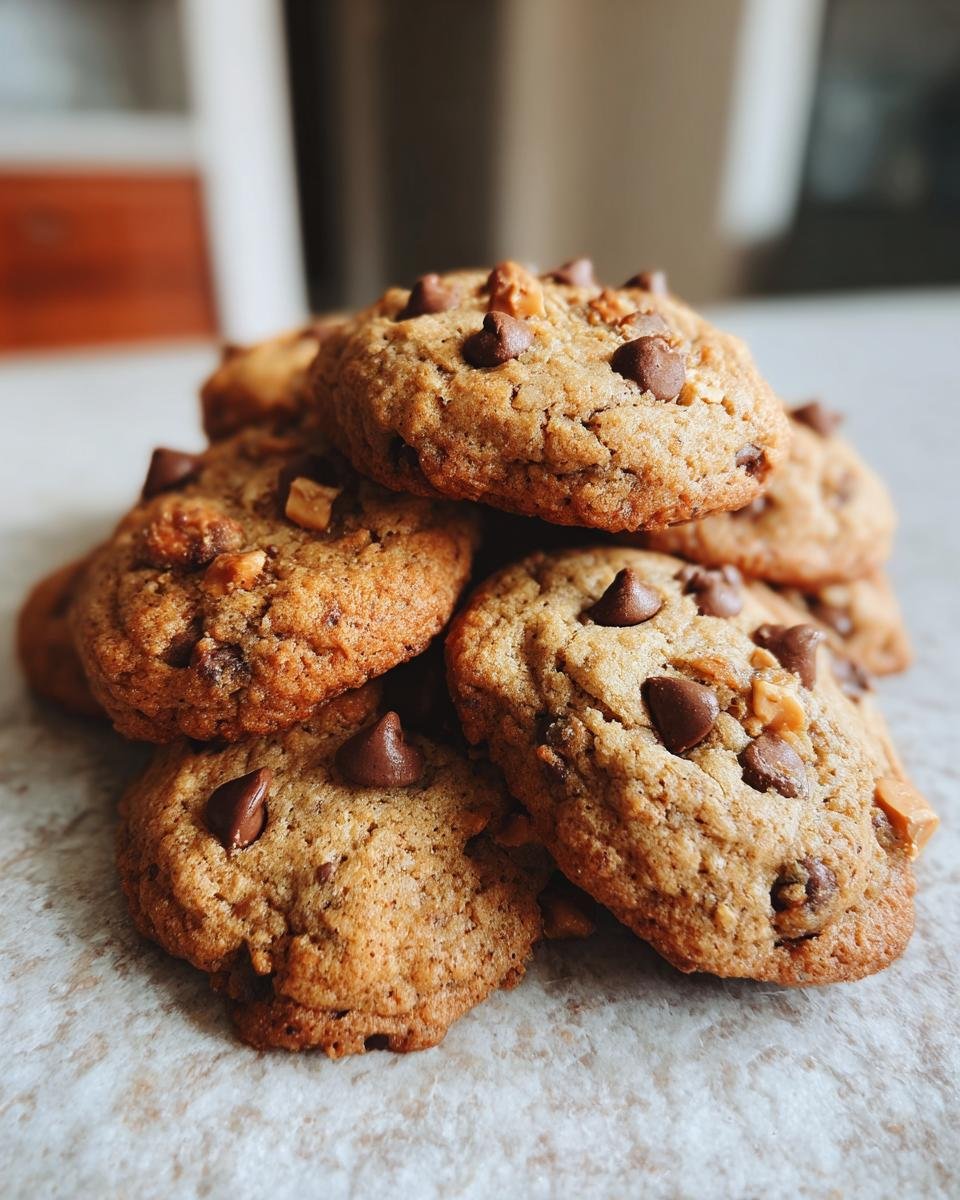 A stack of delicious Haselnusskekse mit Schokolade (hazelnut cookies with chocolate) on a table.