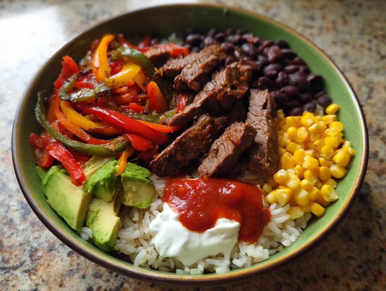 *High-Protein Steak Fajita Bowl: 30 Min Genuss*