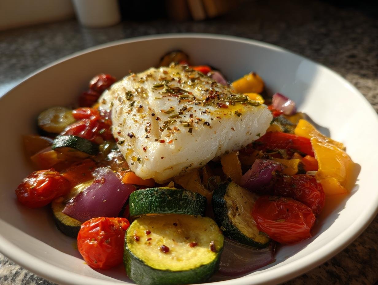 Mediterraner Gebackener Fisch: 1 Blitz-Schmaus