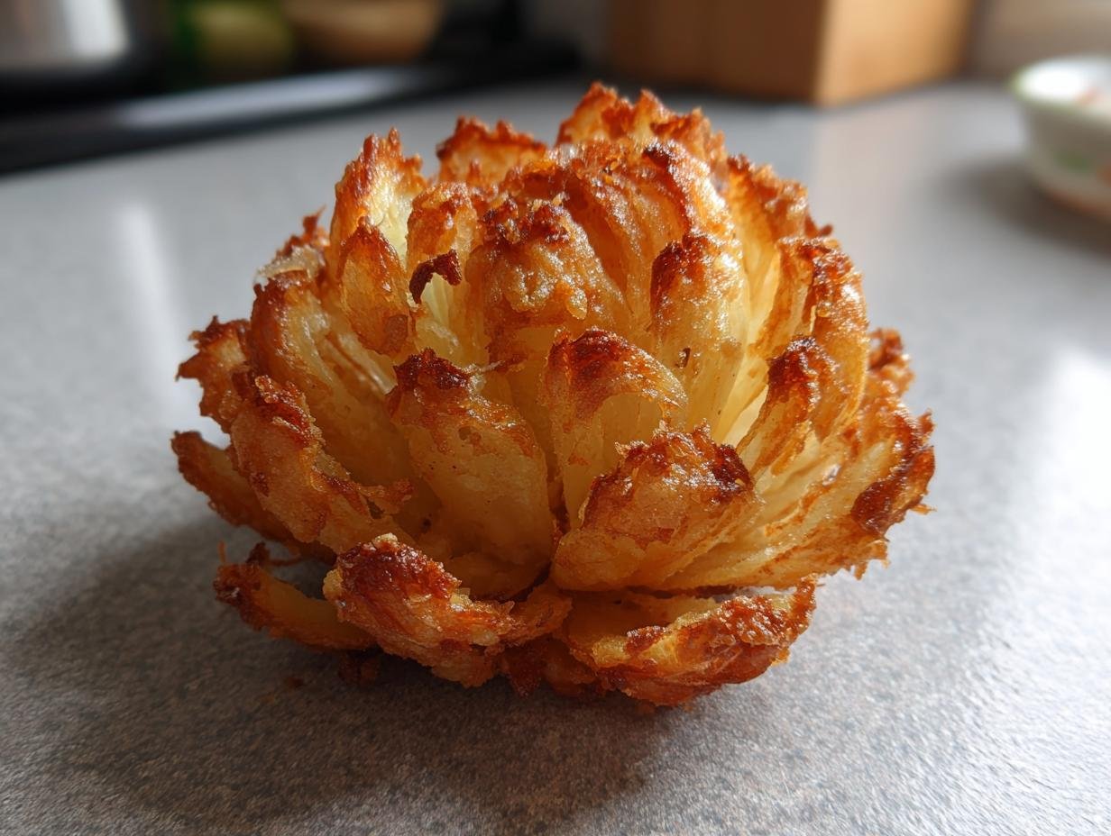 Blühende Zwiebel aus der Heißluftfritteuse: Genial & Schnell