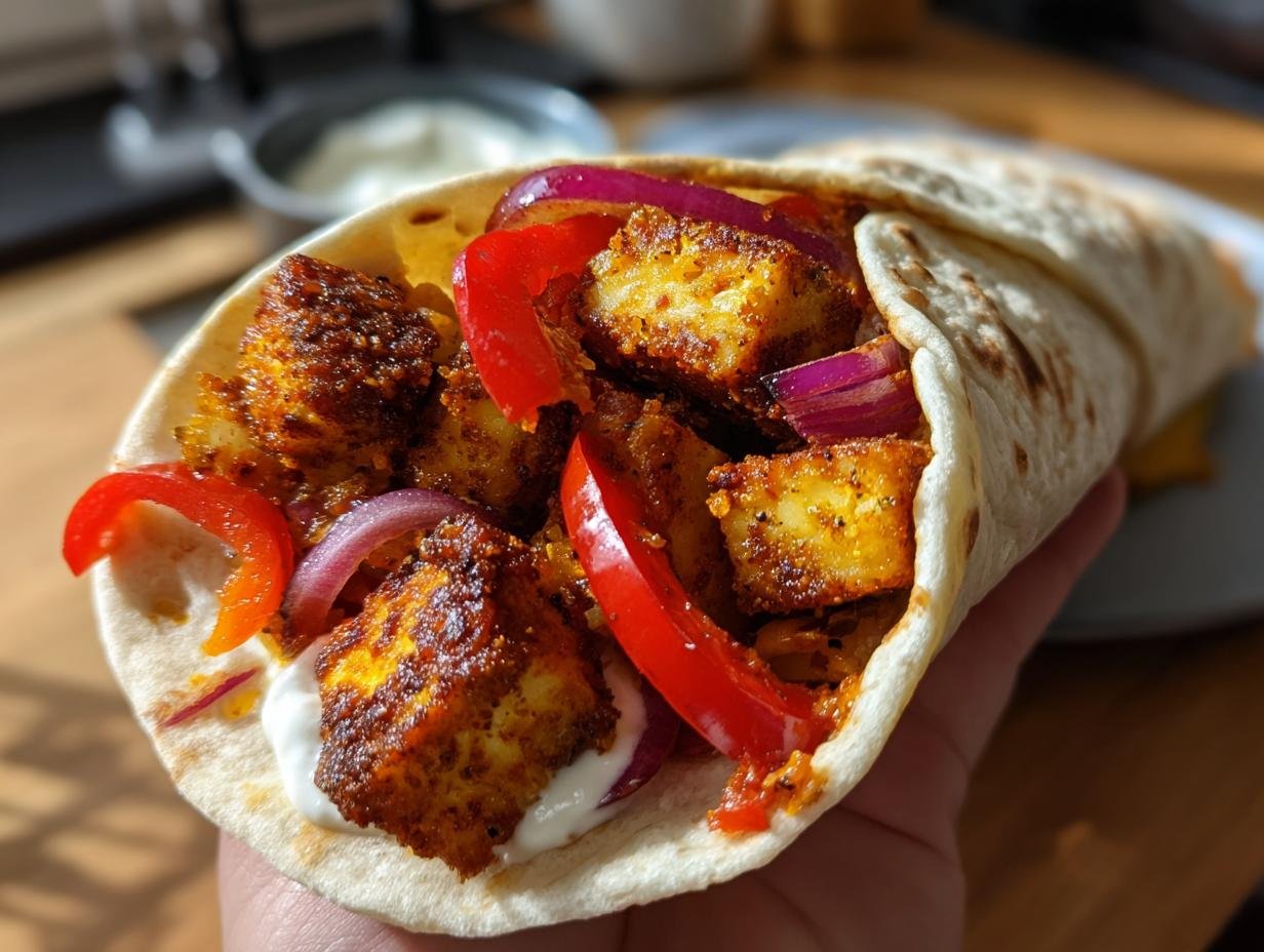 Schnelle Chili Halloumi Wraps: 25 Min Genuss