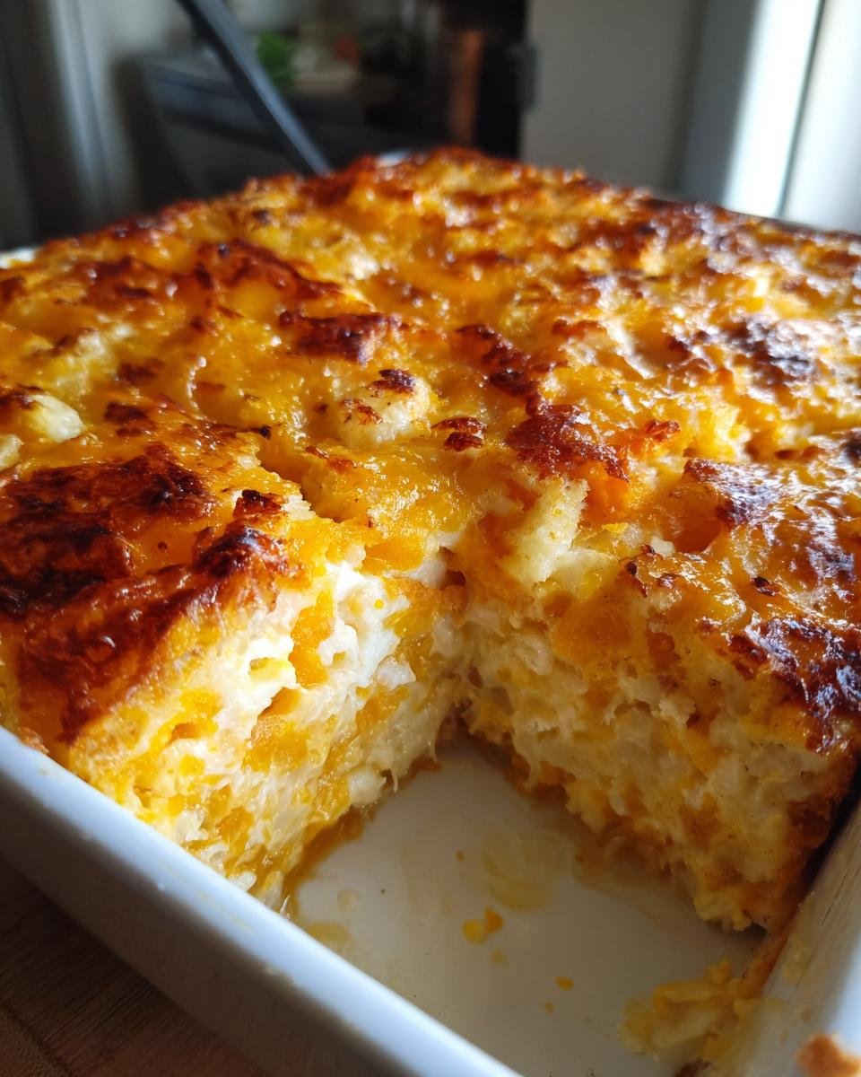 Close-up of Cremiger Kürbis-Kartoffel-Auflauf in a baking dish, showing the creamy texture and golden-brown top.