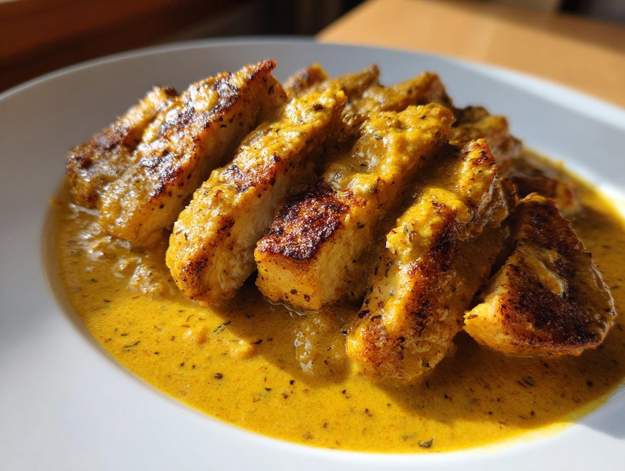 Schnelles Geschnetzeltes in cremiger Currysauce