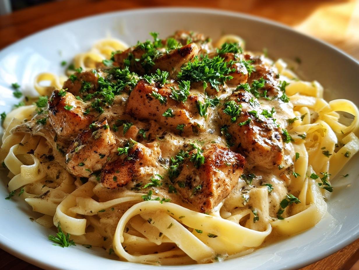 Hähnchenstreifen mit 250g Nudeln: Köstlich!