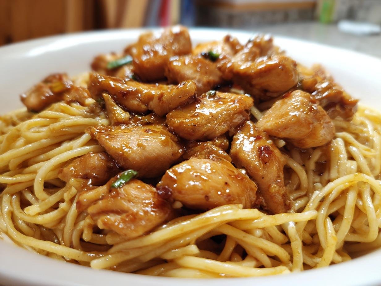 Honig-Pfeffer-Hühnchen-Pasta: 30 Min Traum