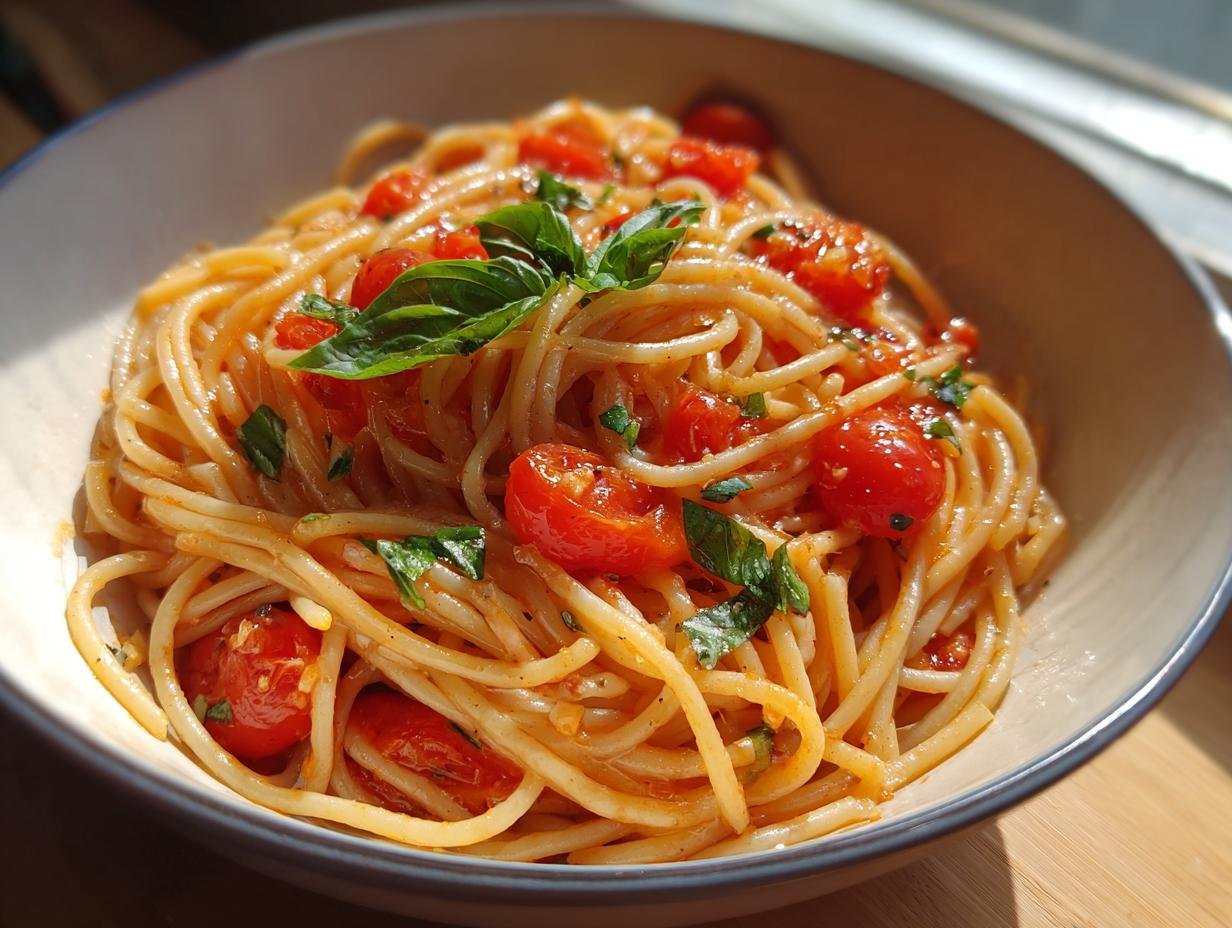 Tomaten-Knoblauch-Pasta: Blitzschnell & Köstlich