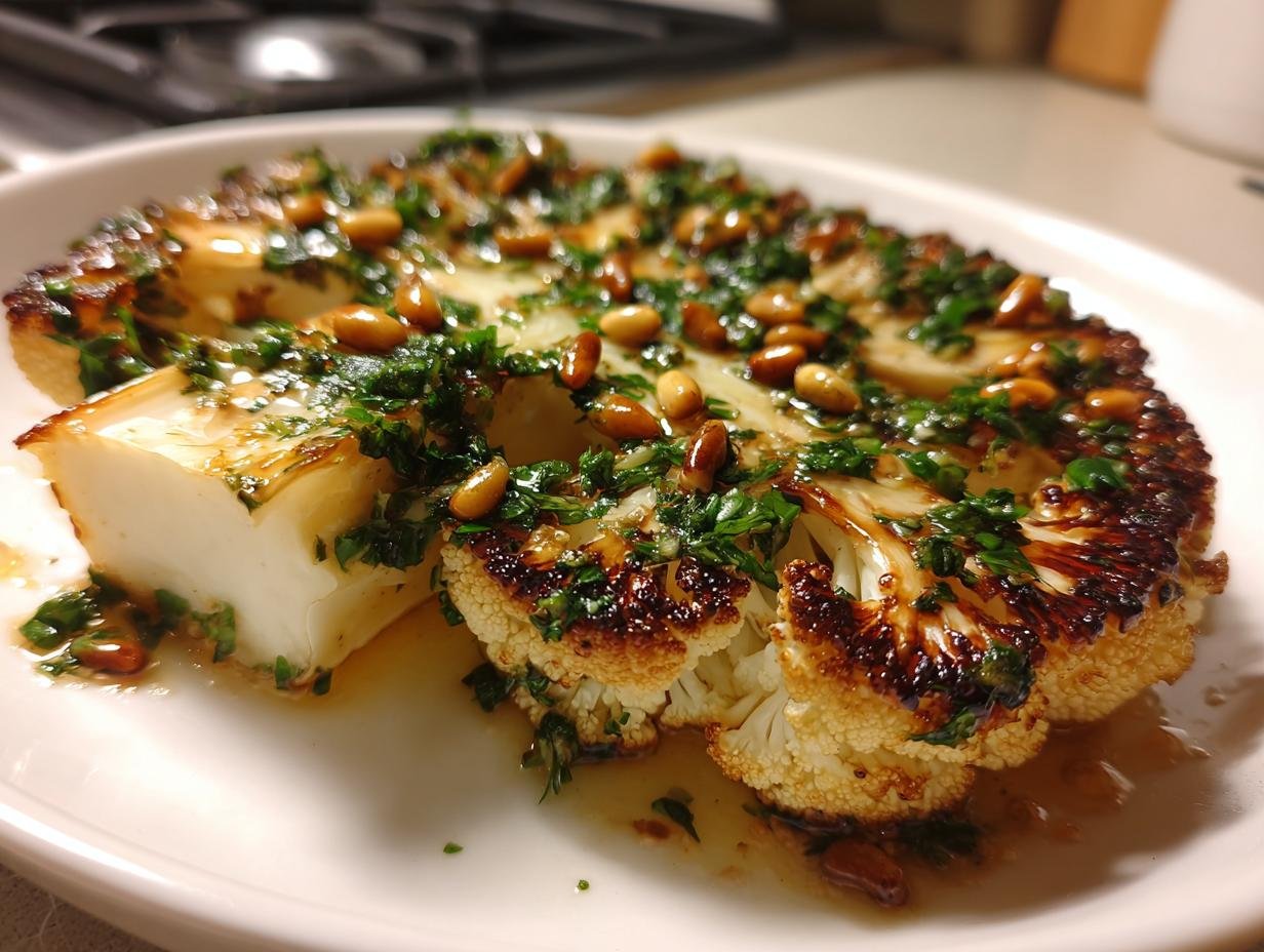 Geniales Blumenkohl-Steak mit 40 Min. Freude