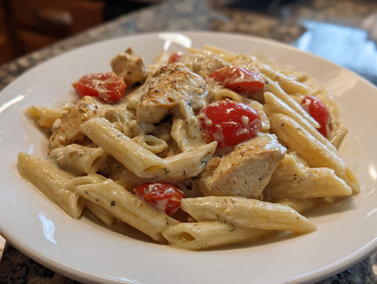 Creamy Chicken Feta Pasta: 35 Minuten Glück