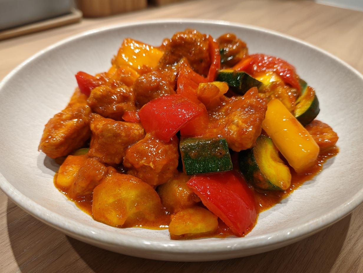 Cremiges Paprika-Zucchini-Hähnchen: 1 sämiger Traum