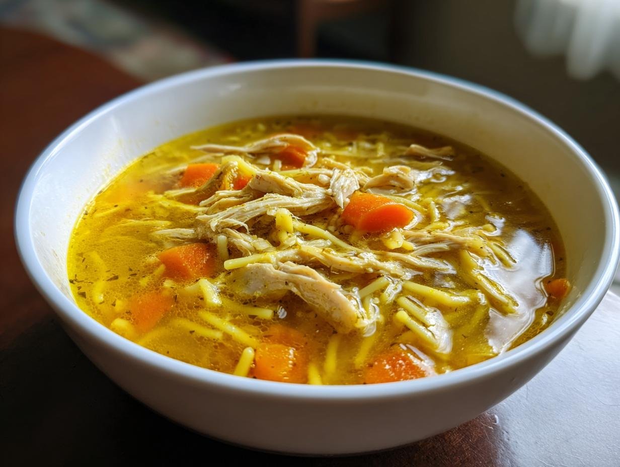 Entzündungshemmende Kurkuma-Hühnersuppe: 50 Min Heilung