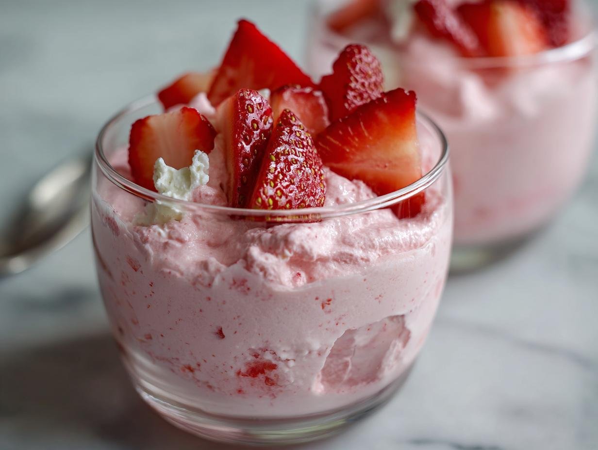 Luxuriöses Erdbeer-Mascarpone-Mousse mit 8 Yogurette