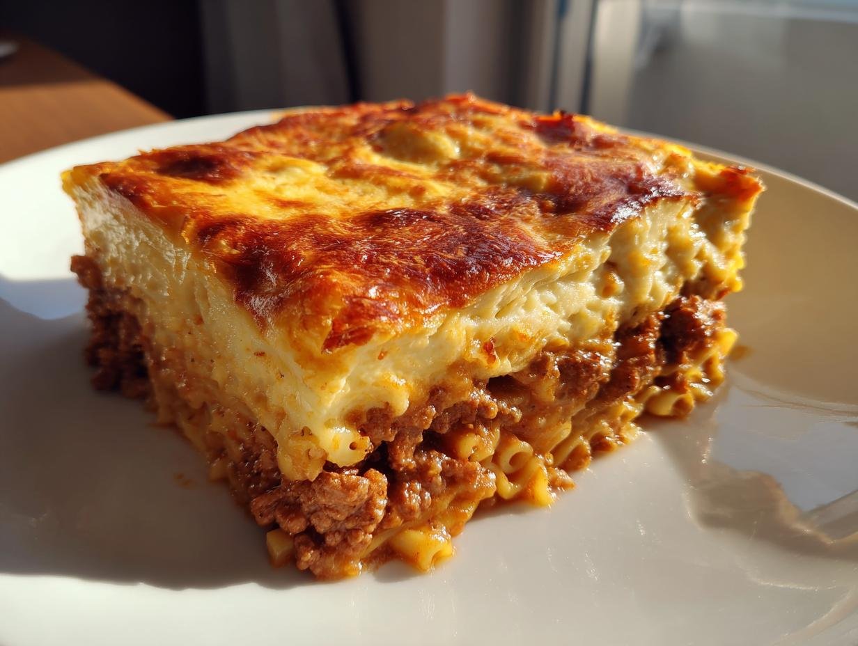 Griechischer Nudelauflauf: 1 Trick für Glück