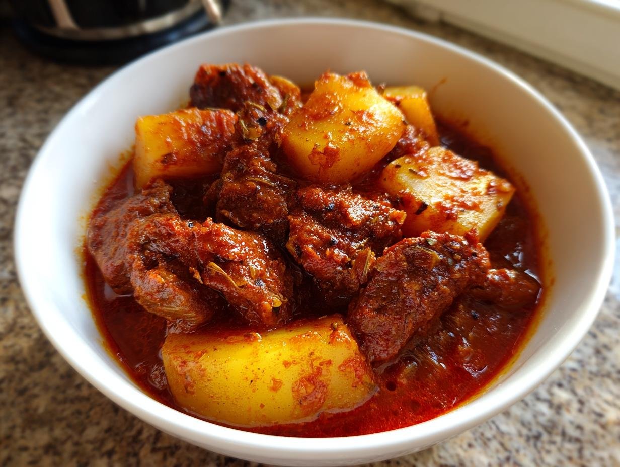 Herzhaftes Bratwurst-Kartoffel-Gulasch: 1 tolles Gericht