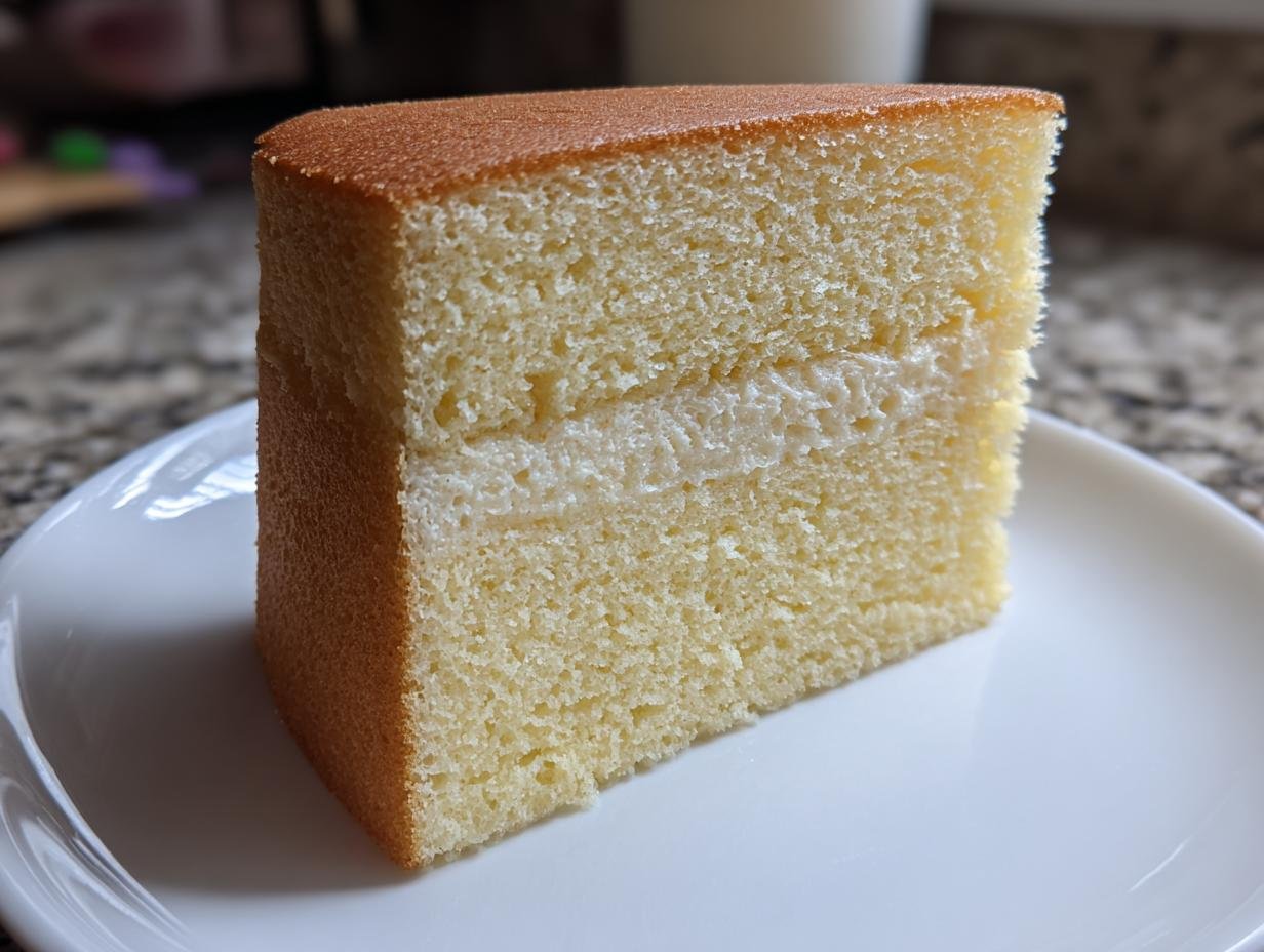 Hoher Biskuitboden zum zweifachen Teilen: 1 sicherer Schnitt