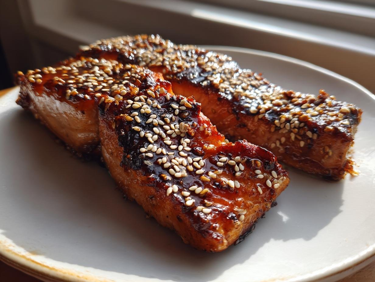 Lachs Teriyaki mit Honig: 1 Hammer Rezept