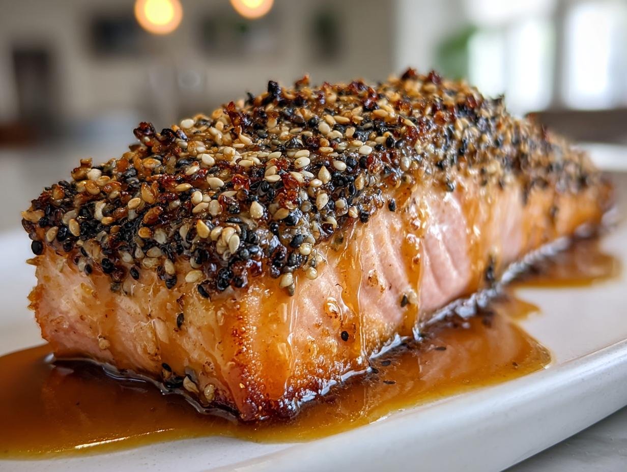 Lachsfilet in Sesamkruste: 10 Minuten Glück