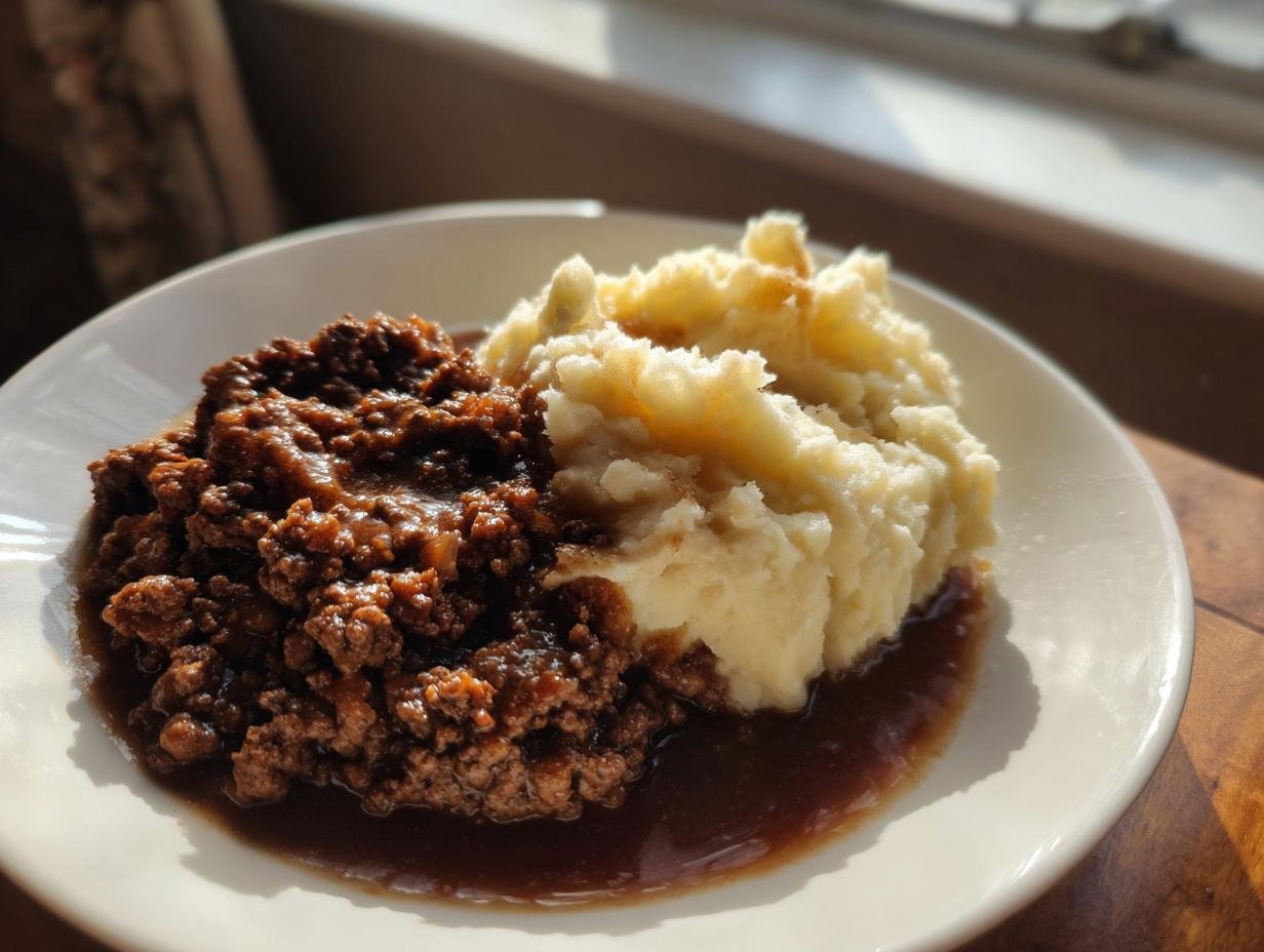 Heißes Leckeres Hackfleisch in Bratensoße, 20 Min