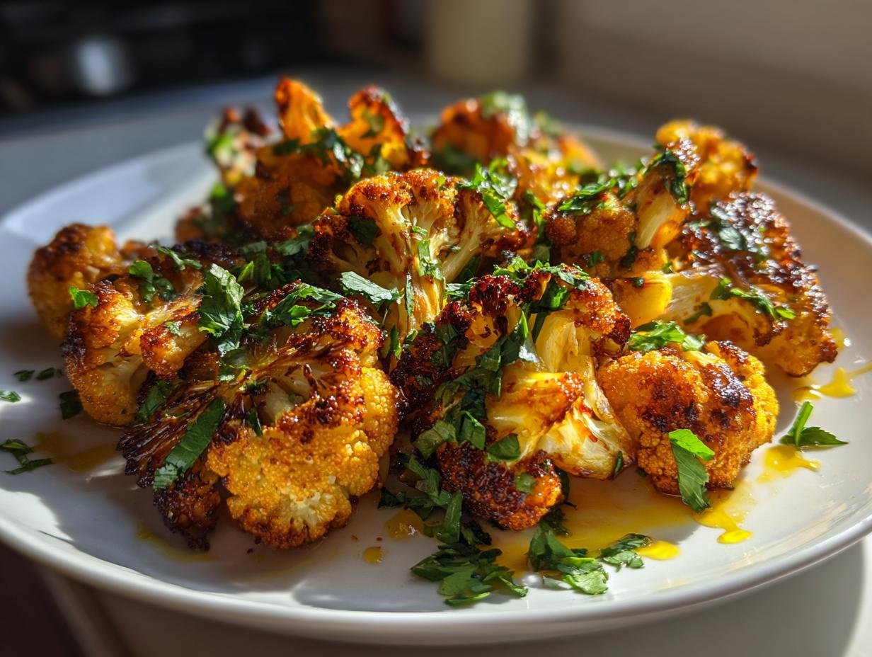 Marokkanischer Blumenkohl aus dem Backofen .Würzig & Gesund