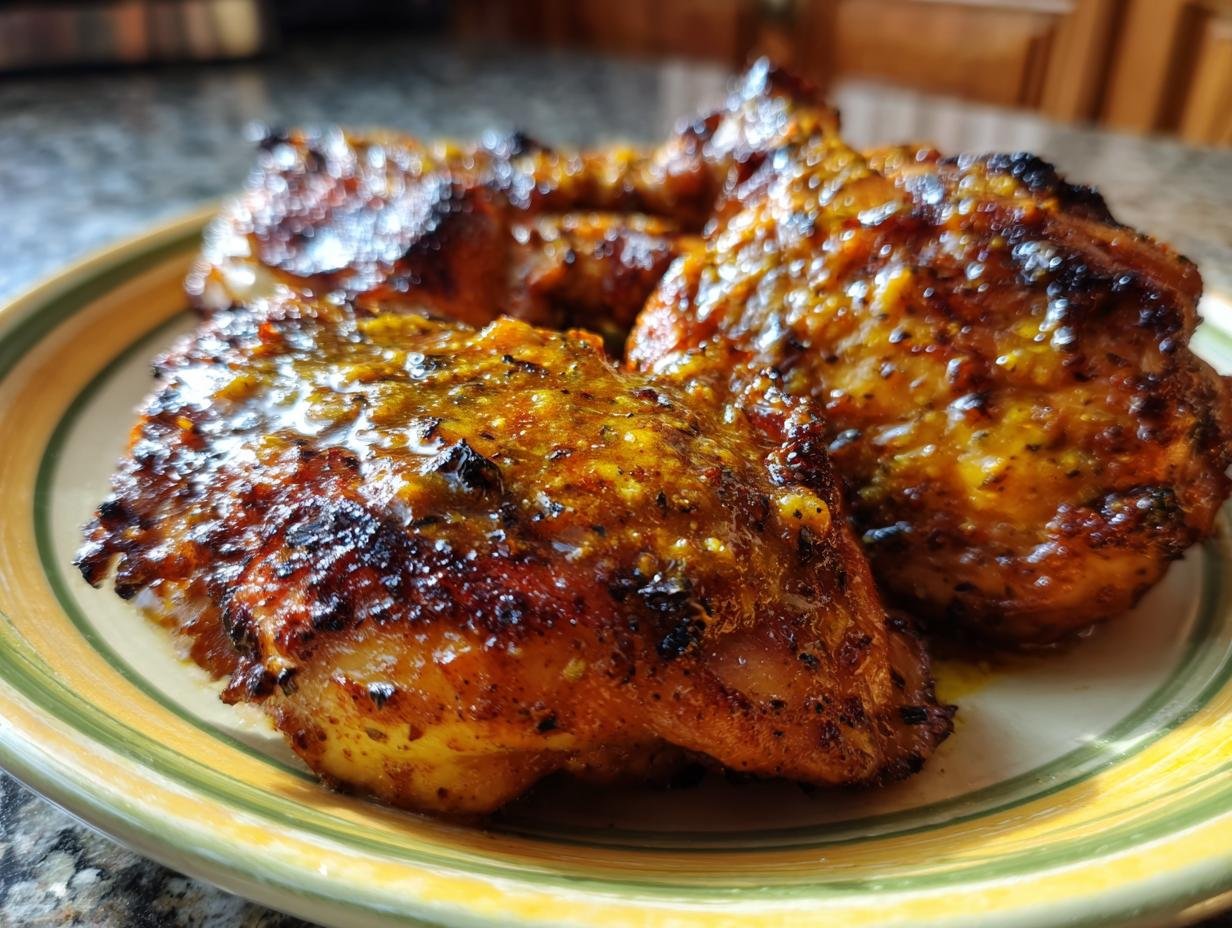 Saftiges Hühnchen mit Honig-Senf-Glasur in 35 Minuten