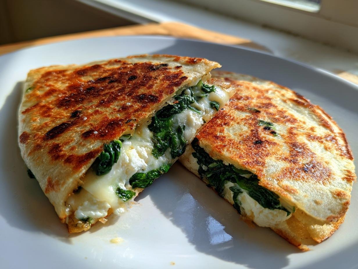 Spinat-Feta-Quesadillas: 10 Min genial