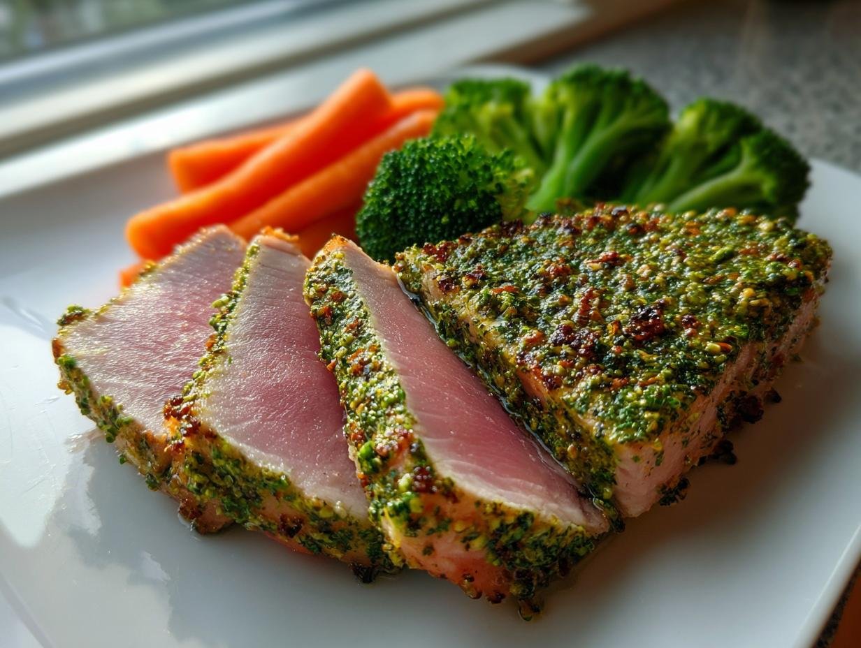 Genial 25 Min Thunfisch Steak mit Kräuterkruste