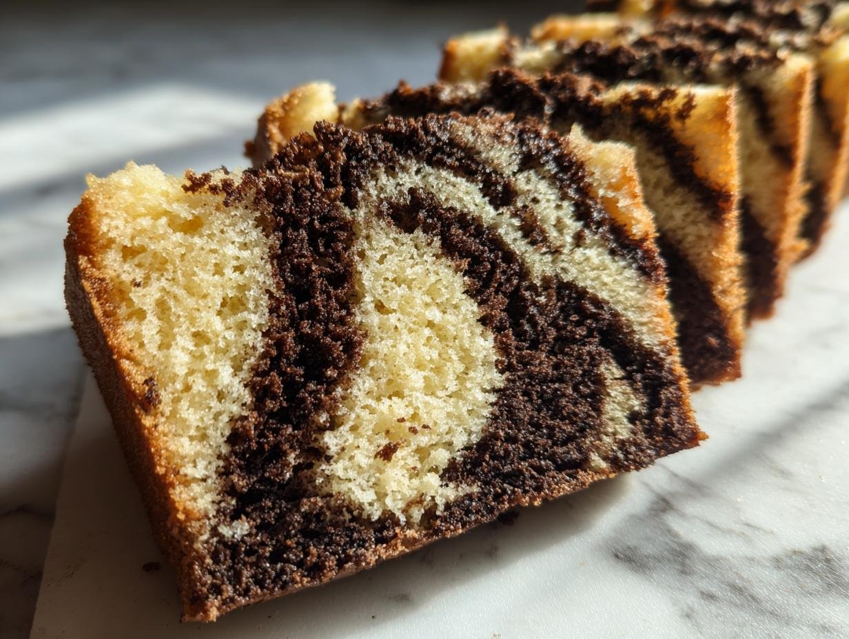 Genialer Zebra-Kuchen(Veganer Marmorkuchen) in 1 Schritt