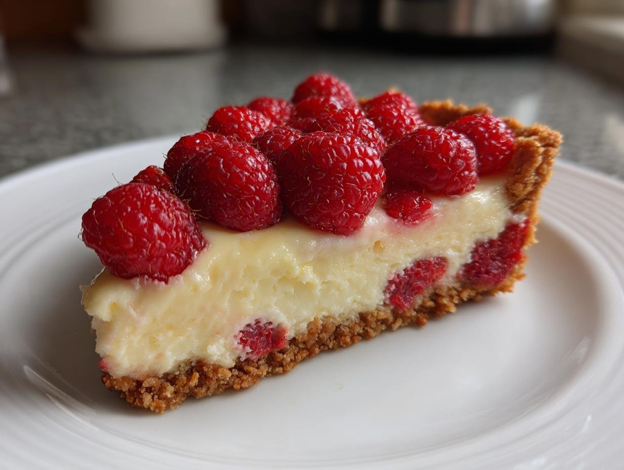 Weiße Schokoladentarte mit Himbeeren (Vegan + GF) 3 Tage