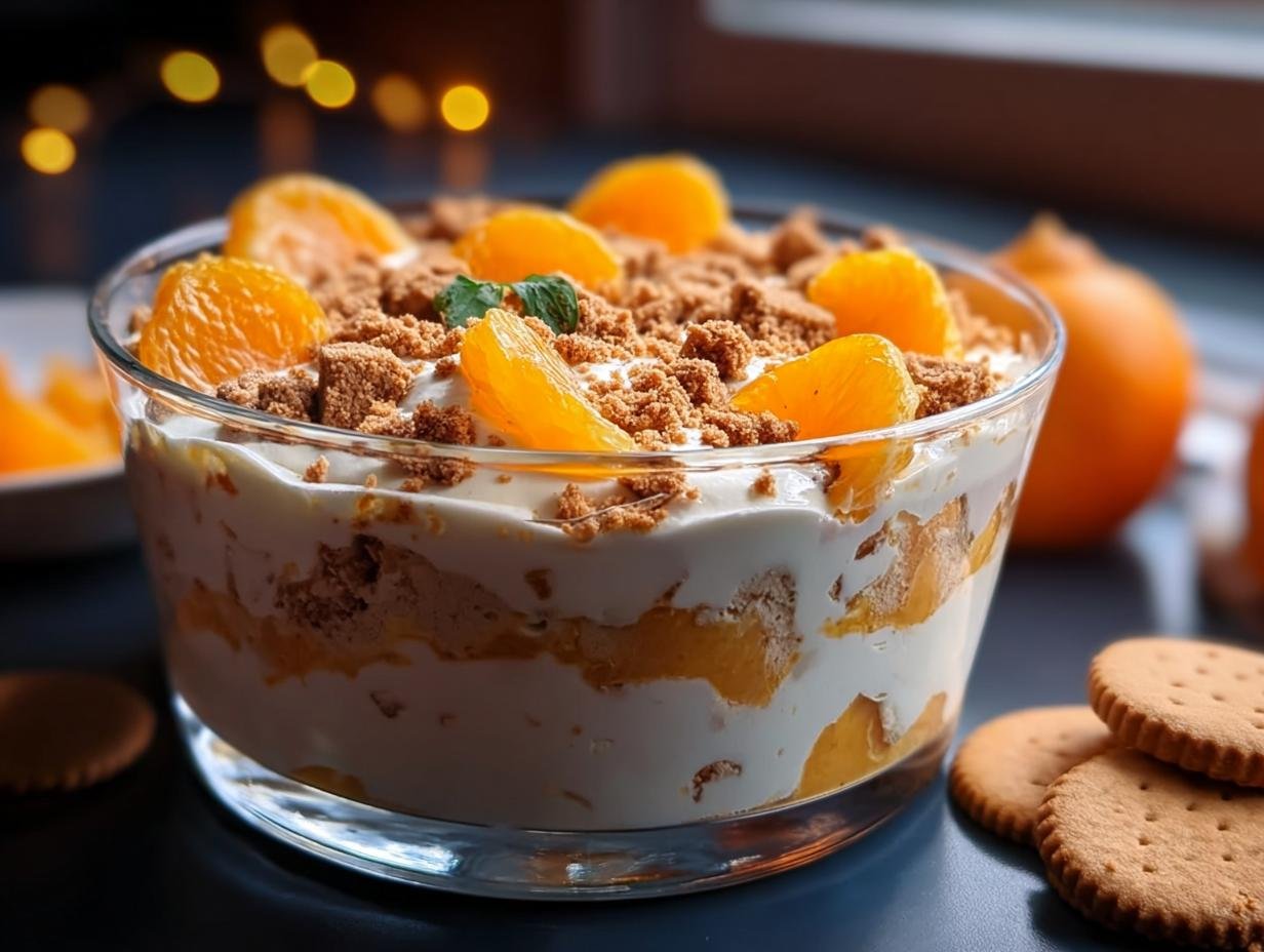 5 Min Festliche Spekulatius Mandarinen Quark Creme