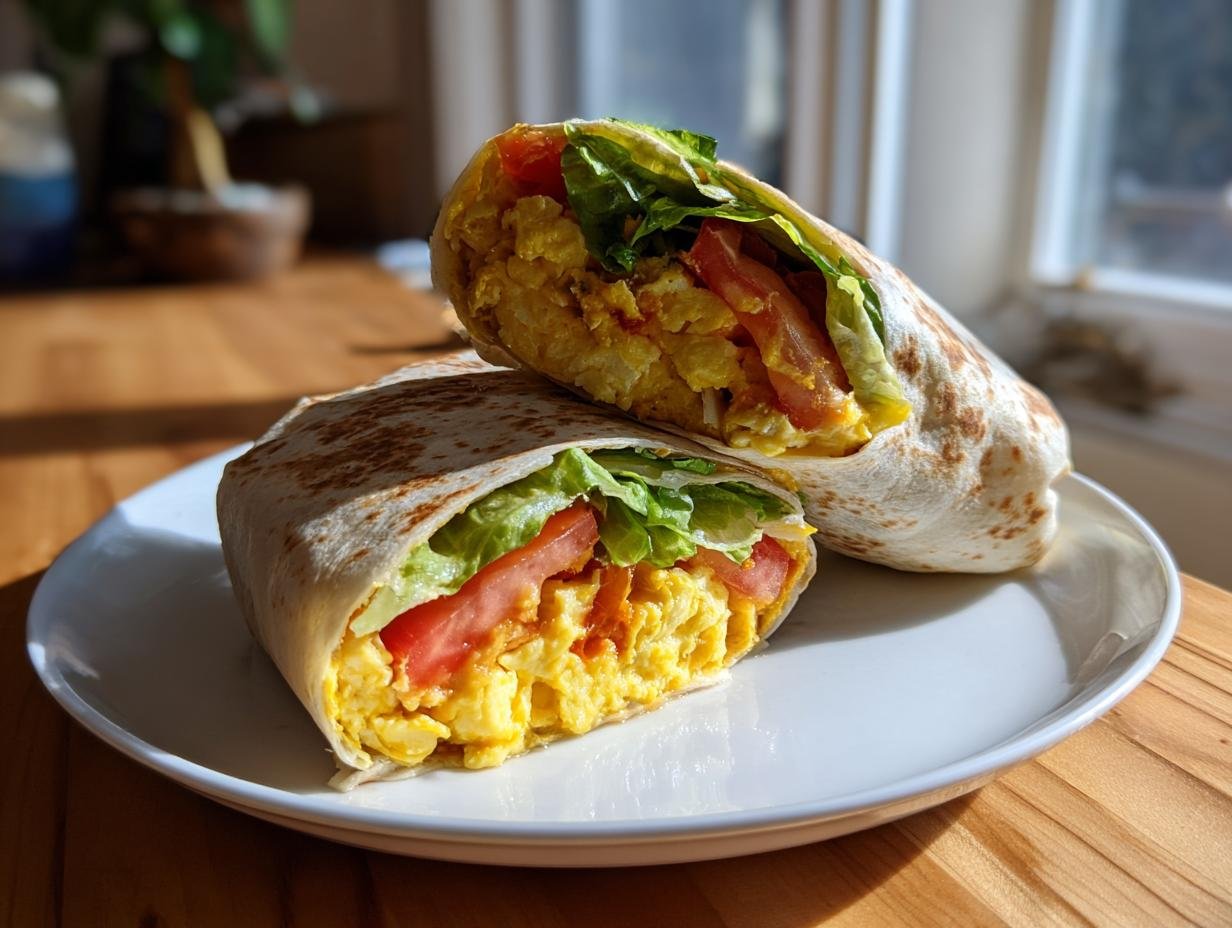 Genialer Frühstückswrap mit Ei: 15 Min Turbo