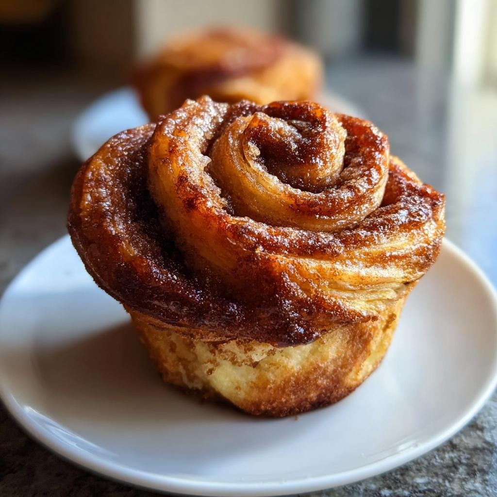 Nahaufnahme einer saftigen, glasierten Zimtschnecke, die zu den besten glutenfreien Zimtschnecken gehört.