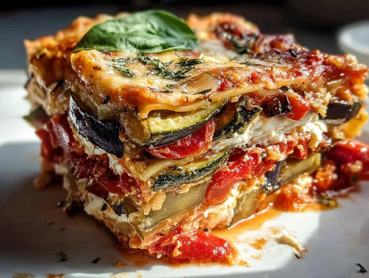 Genial 2 Layered Mediterranean Vegetable Lasagna