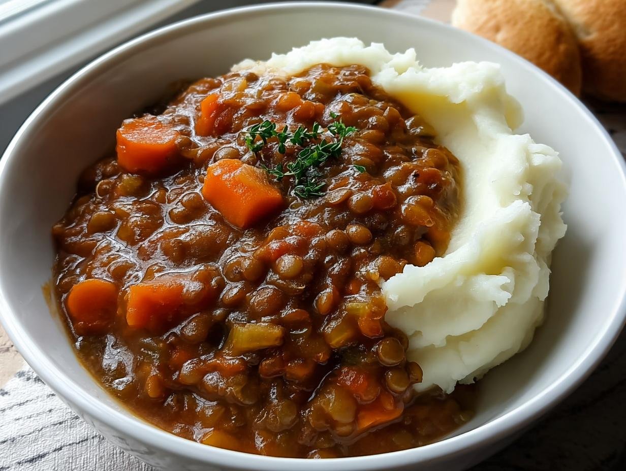 5 Gründe für Ihr tolles Lentil Stew Over Mashed Potatoes