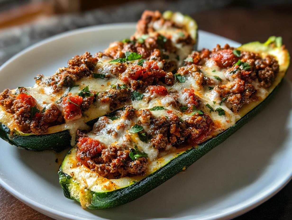 Genial: 350 Kalorien Mediterranean Stuffed Zucchini Boats