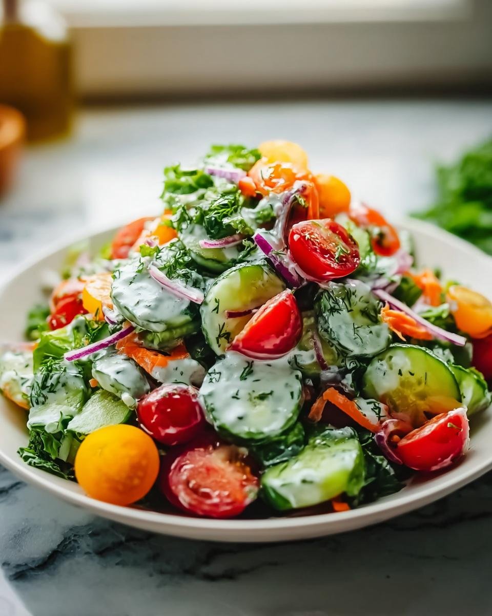 Bunter Crunch-Salat mit Joghurtdressing - Other 2