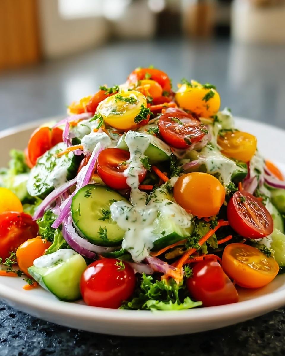 Bunter Crunch-Salat mit Joghurtdressing - Other 4