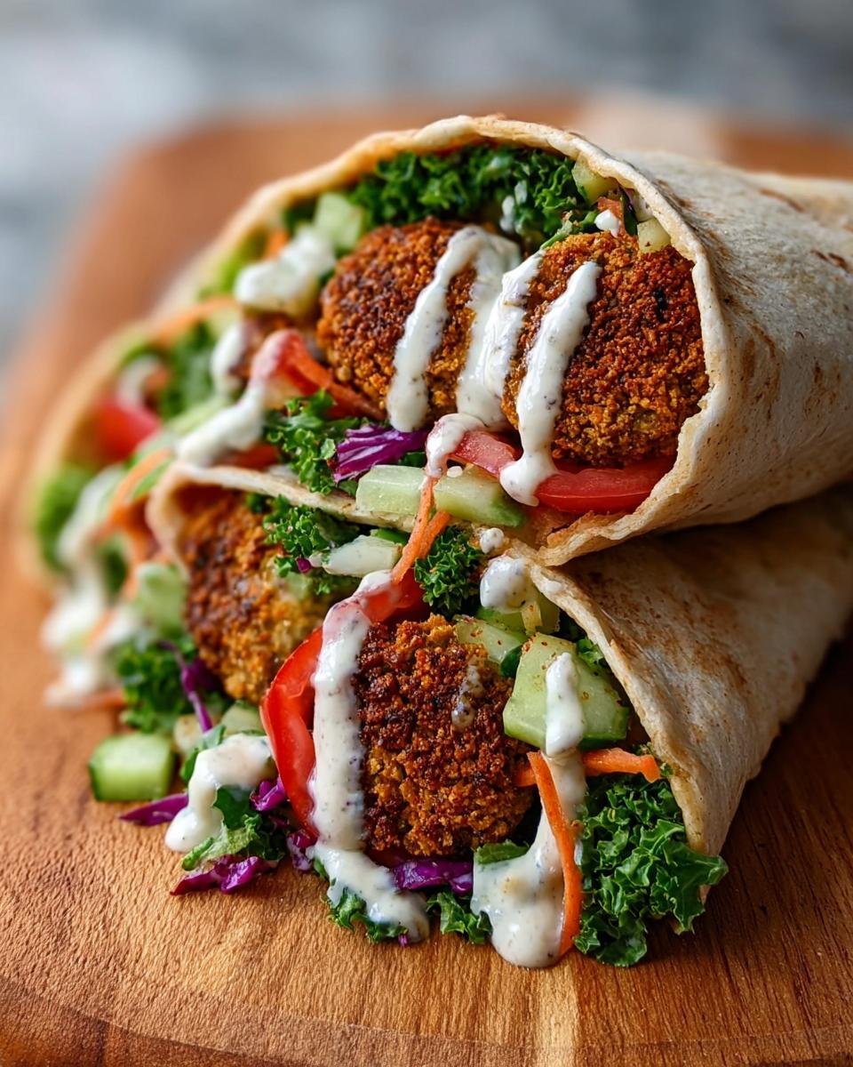 Falafel im Wrap mit Tahini-Sauce - Other 1