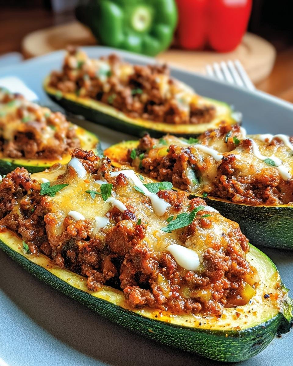 Gefüllte Zucchini mit Hack & Käse - Other 2