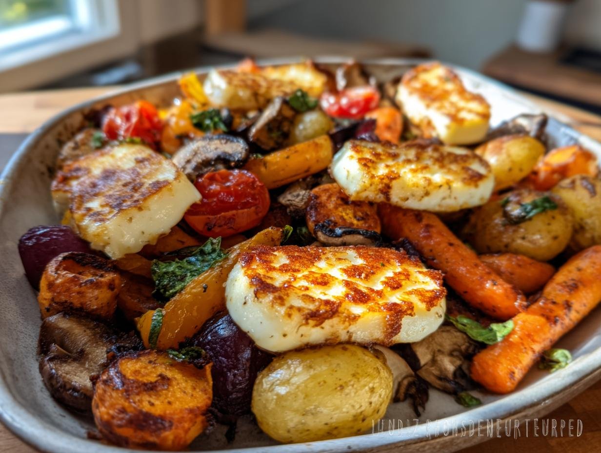 Genial 1 Blech Gemüse-Döner mit Halloumi