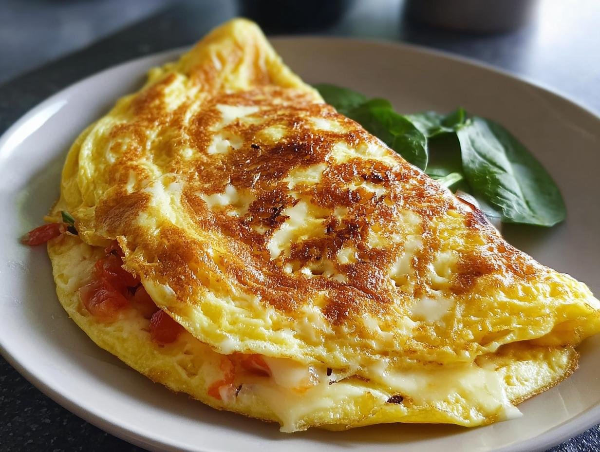 Gemüseomelett mit Käse - Featured