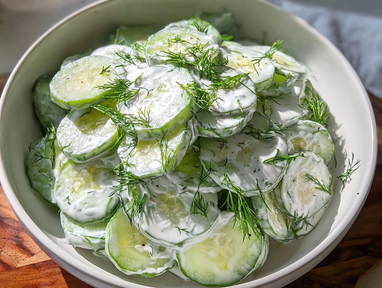 Gurkensalat mit Dill & Sahne - Featured