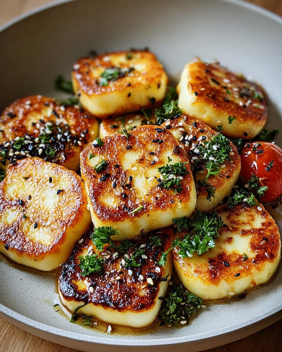 Halloumi-Pfanne mit Honig & Sesam - Other 3