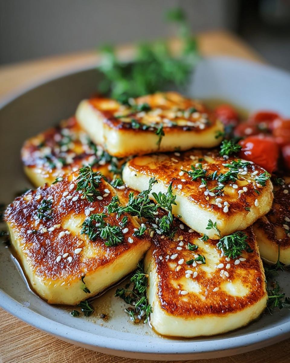 Halloumi-Pfanne mit Honig & Sesam - Other 4