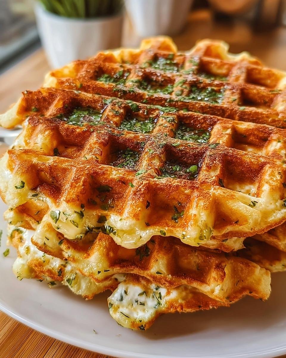 Herzhafte Waffeln mit Käse & Kräutern - Other 2