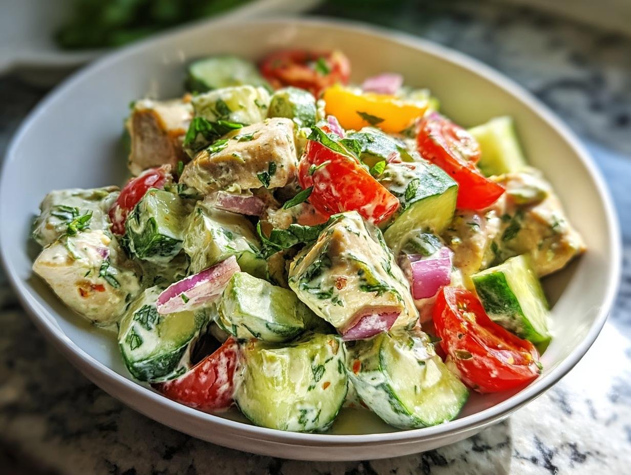 Genial 15-Min Hähnchen-Schnitzel mit Gurkensalat