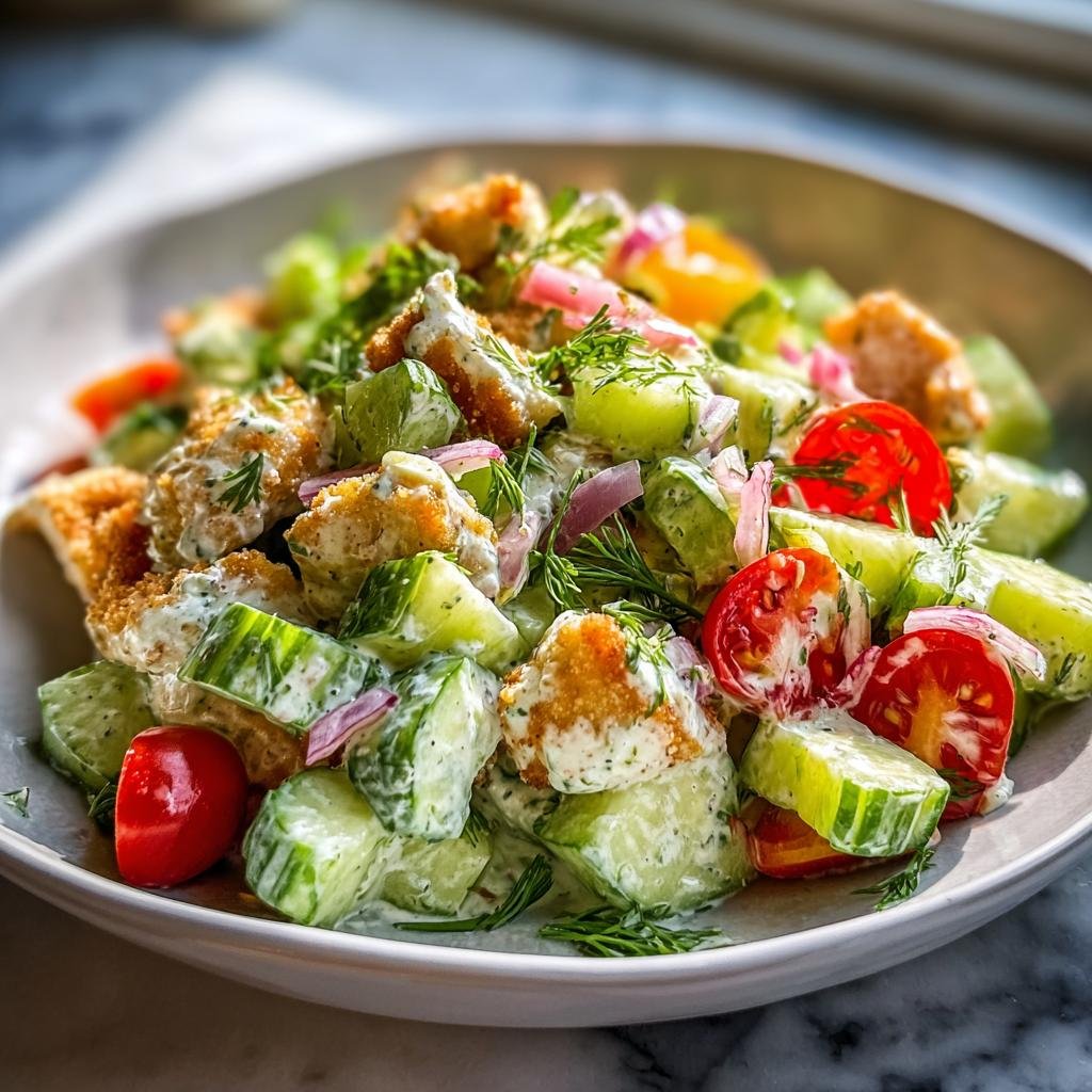 Hähnchen-Schnitzel mit Gurkensalat - Tasty