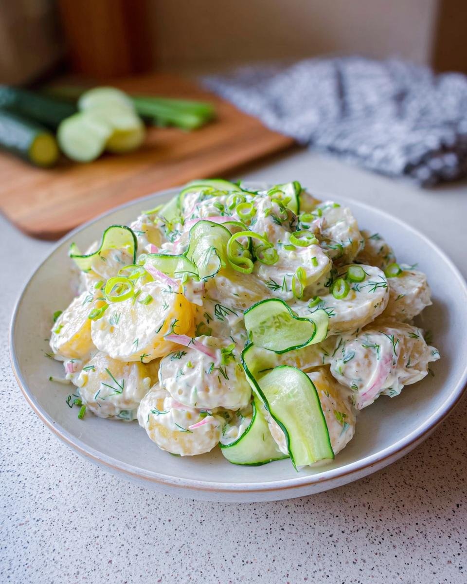 Kartoffelsalat mit Joghurt-Dressing & Gurke - Other 1