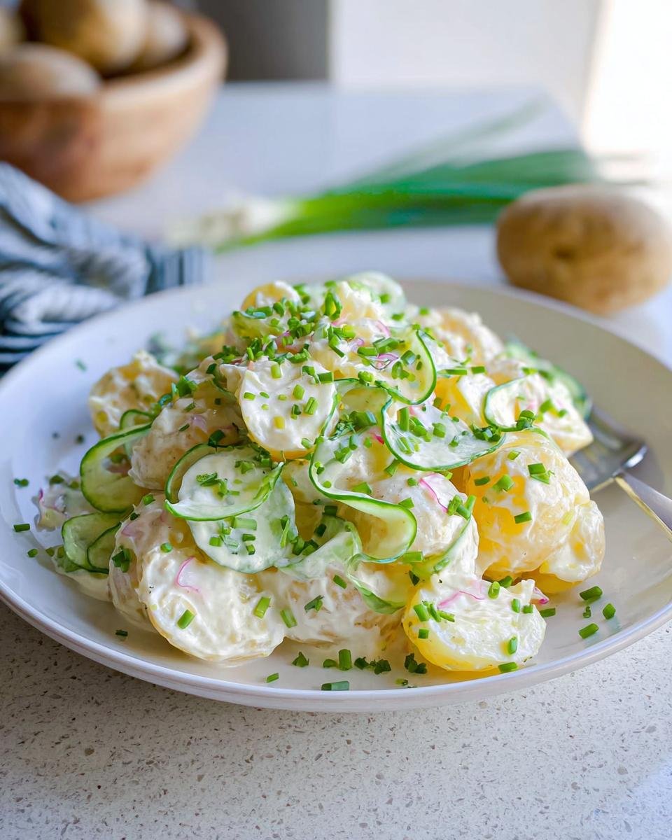 Kartoffelsalat mit Joghurt-Dressing & Gurke - Other 2