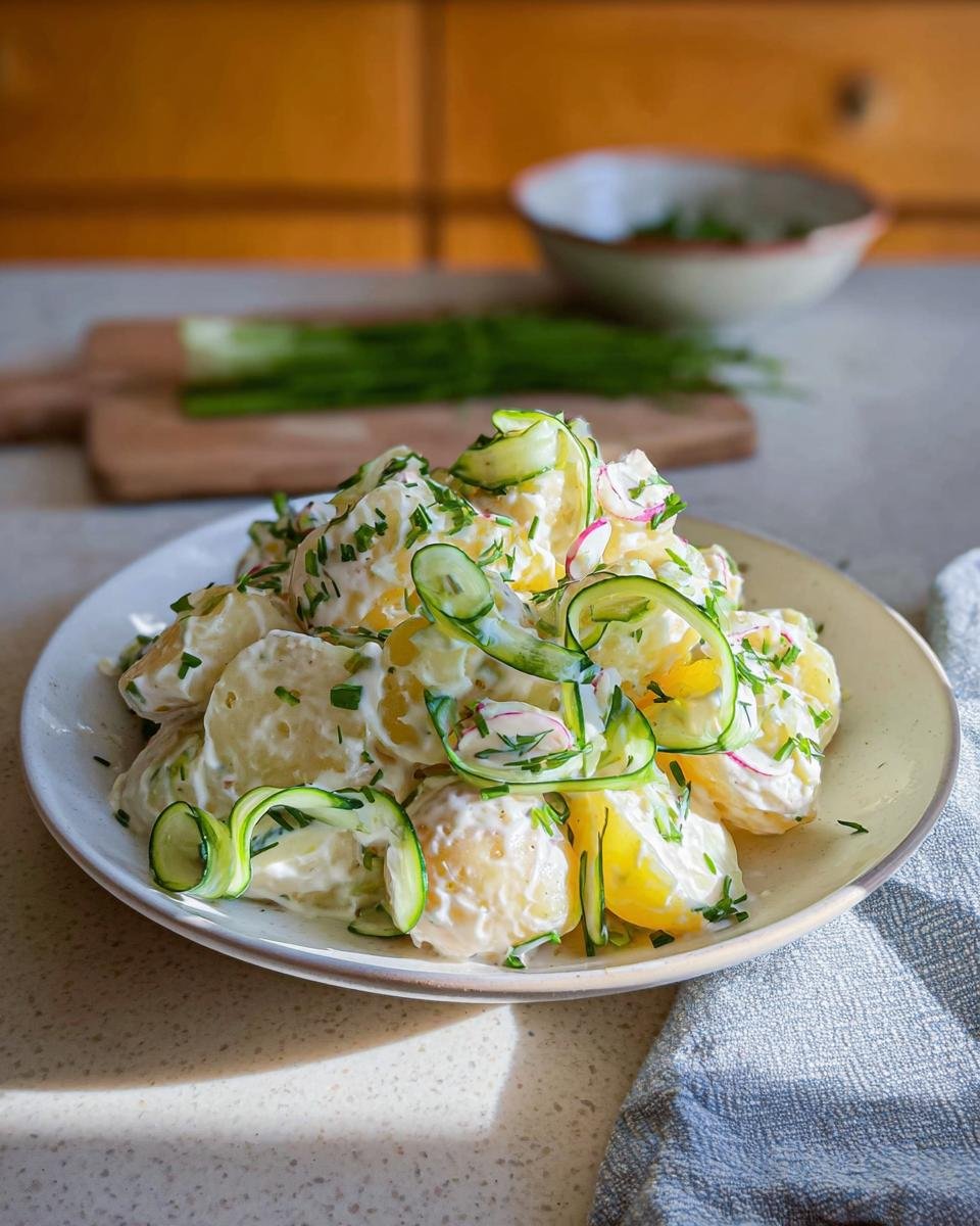Kartoffelsalat mit Joghurt-Dressing & Gurke - Other 4